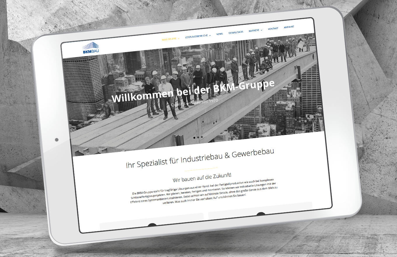 BKM Bau - News Maho Werbeagentur Dresden