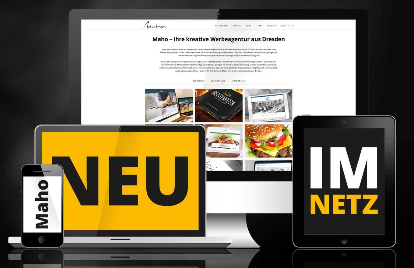 Maho Relaunch - News Maho Werbeagentur Dresden